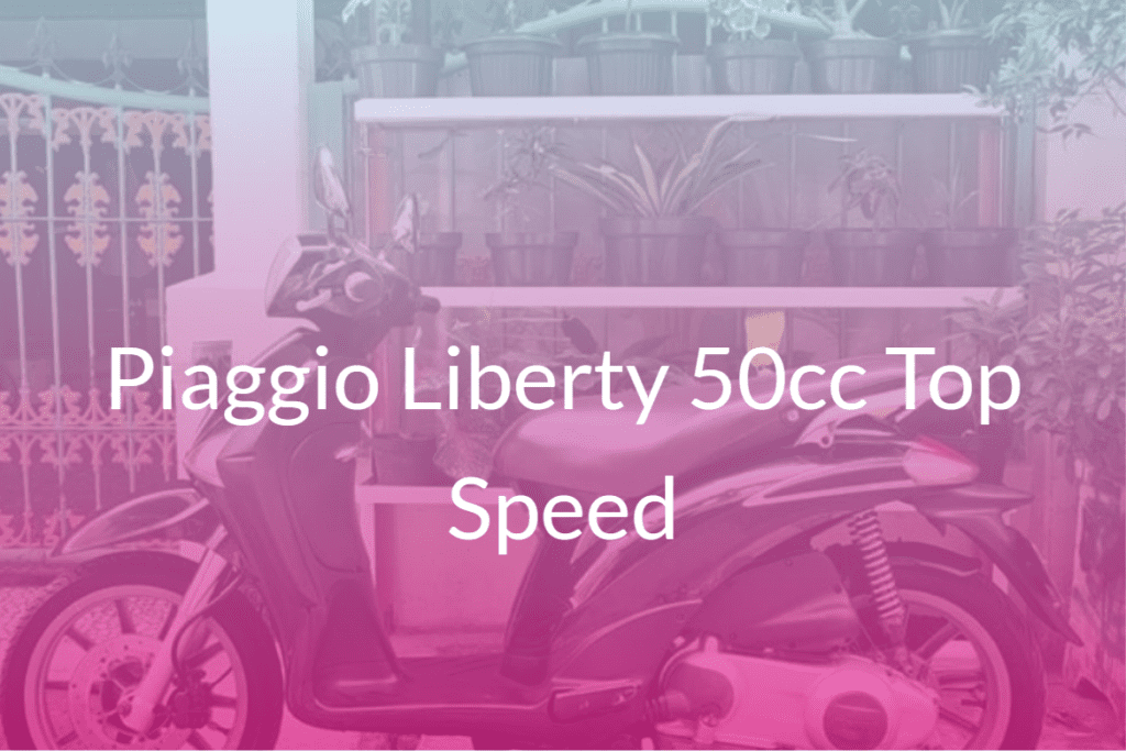 piaggio liberty 50cc top speed