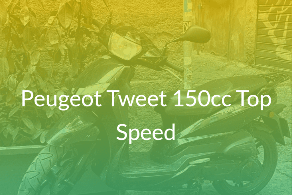 peugeot tweet 150cc top speed