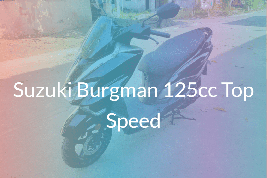 Suzuki Burgman 125cc top speep